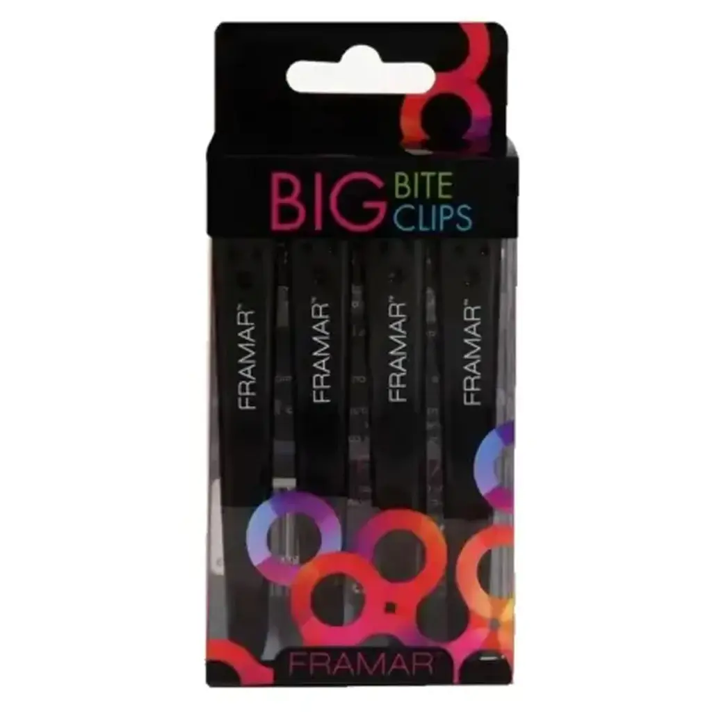 Framar Big Bite Clips Black