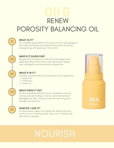 Oli G Renew Porosity Balancing Hair Oil 59ml