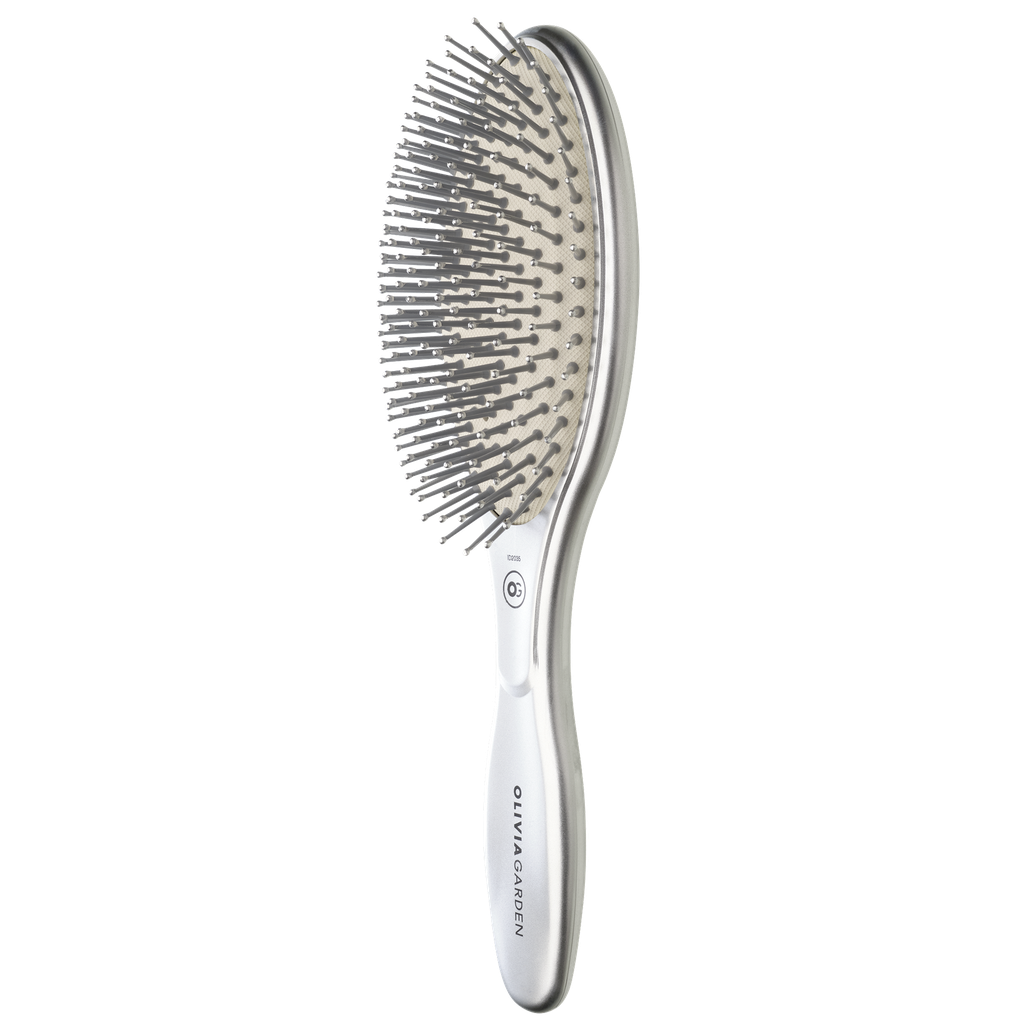 Expert Care Oval Nylon Bristles Silver