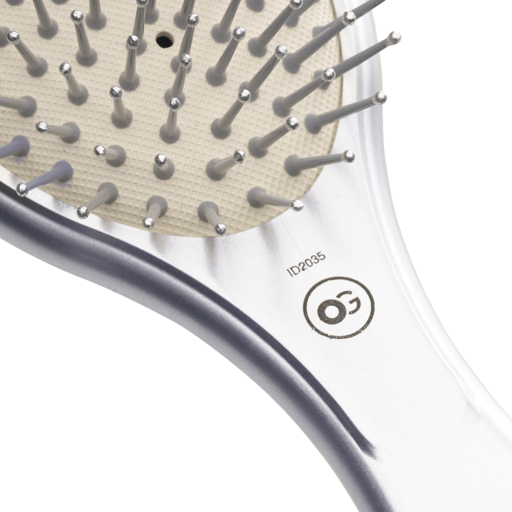 Expert Care Oval Nylon Bristles Silver