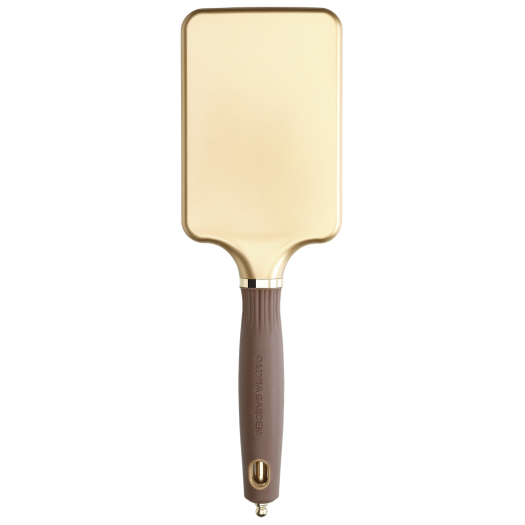 Expert Care Rectangular Nylon Bristle Gold&Brown L