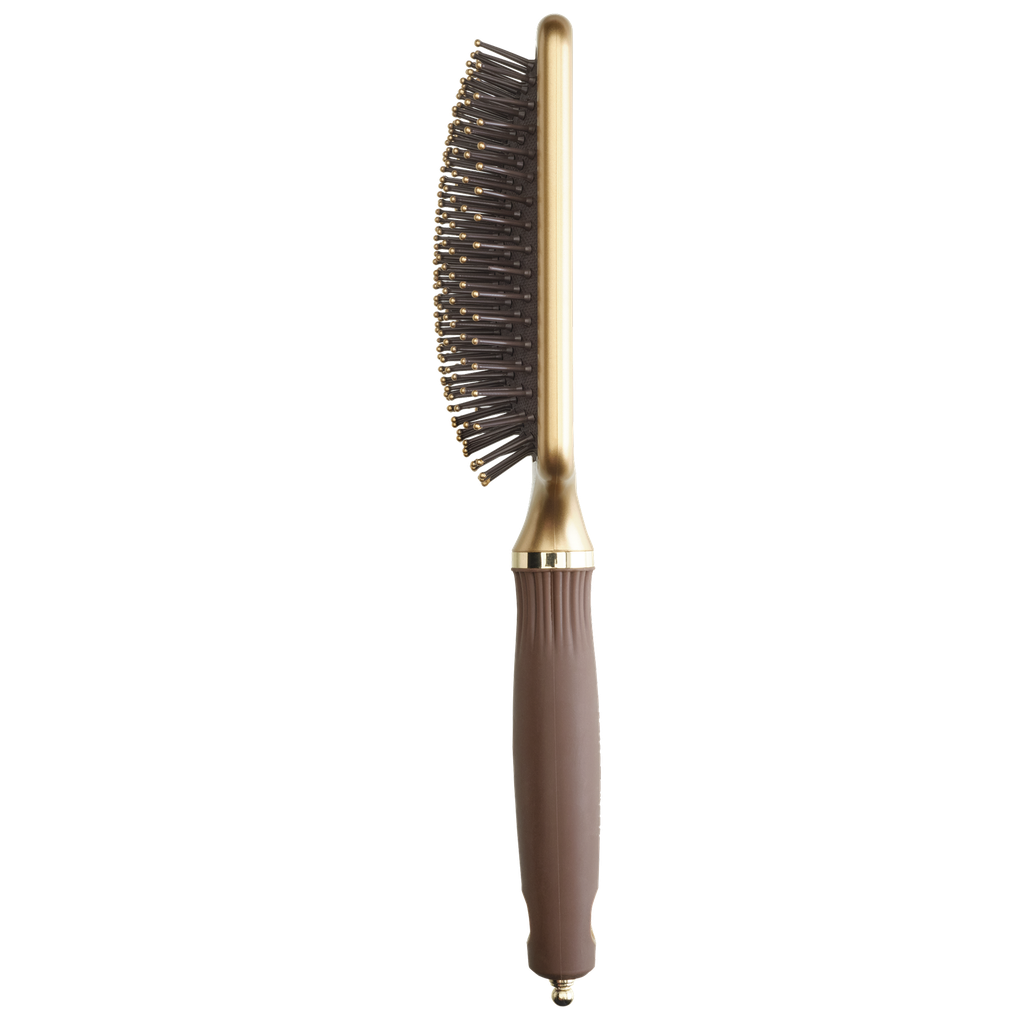 Expert Care Rectangular Nylon Bristle Gold&Brown L