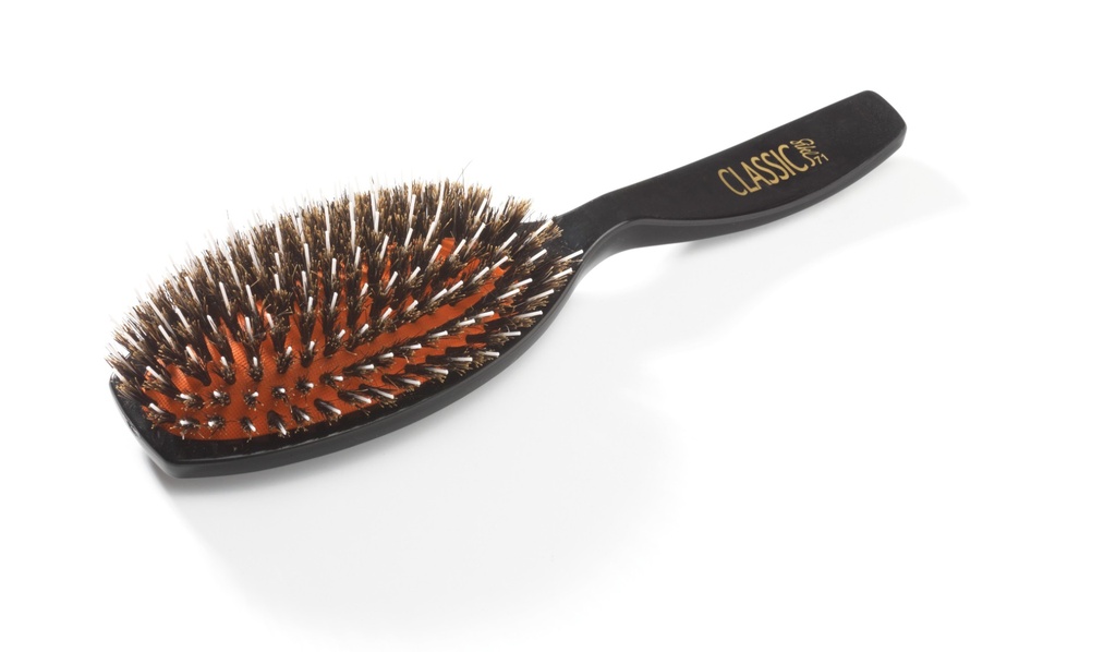 [P002813] SIBEL Platte borstel Classic 71 Pneumatisch ovaal zwart