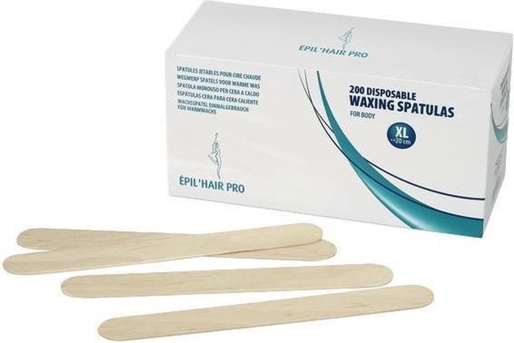 [S7410515] DISPOSABLE WOODEN WAXING SPATULAS XL 200PCS SIBEL