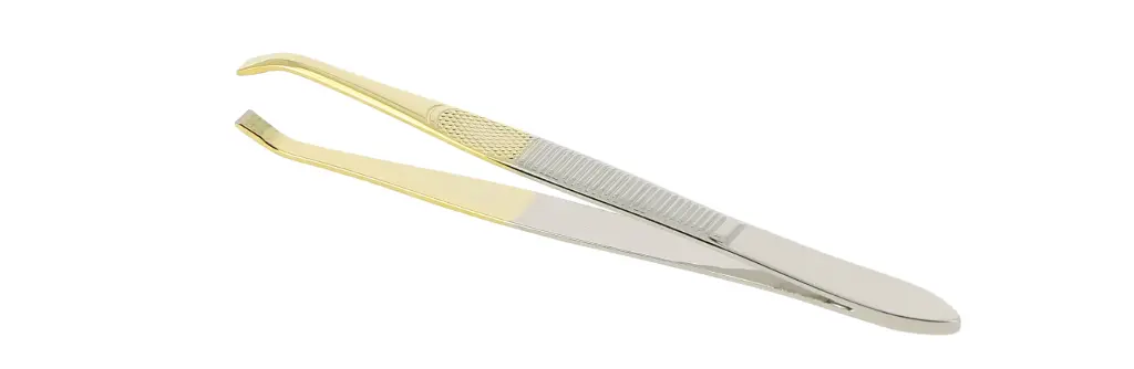 SIBEL EHP Pincet voor Ontharen Gebogen Goud