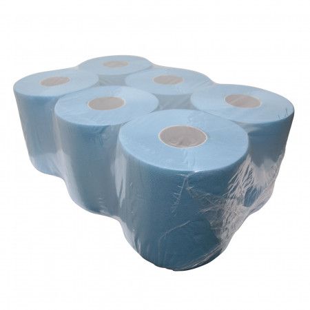 Rouleau d'essuyage 6x rouleau bleu