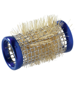 [S3120219] KRULLER METAAL KORT 21MM 12 STK BLAUW