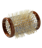 [S3120249] KRULLER METAAL KORT 24MM 12 STK BRUIN