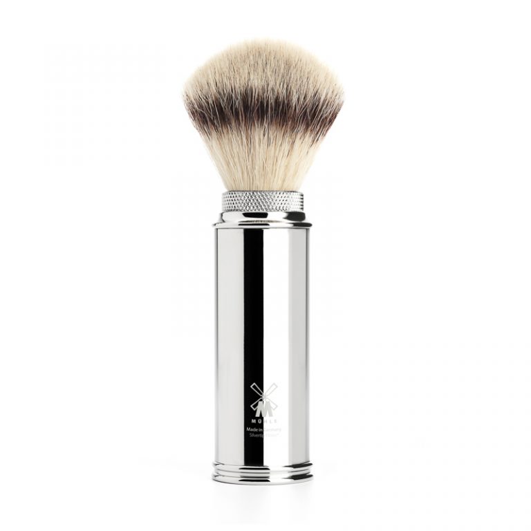 [31M20] MUHLE TRAVEL SHAVING BRUSH SILVER TIP
