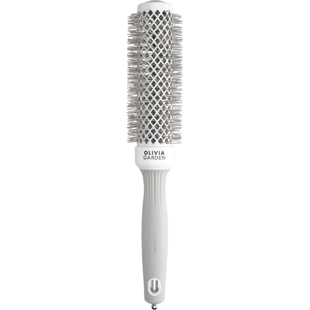 [ID2025] Olivia Garden Expert Blowout Speed Wavy Bristles White&Grey 35