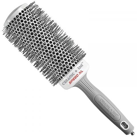 [ID2027] Olivia Garden Expert Blowout Speed Wavy Bristles White&Grey 55XL