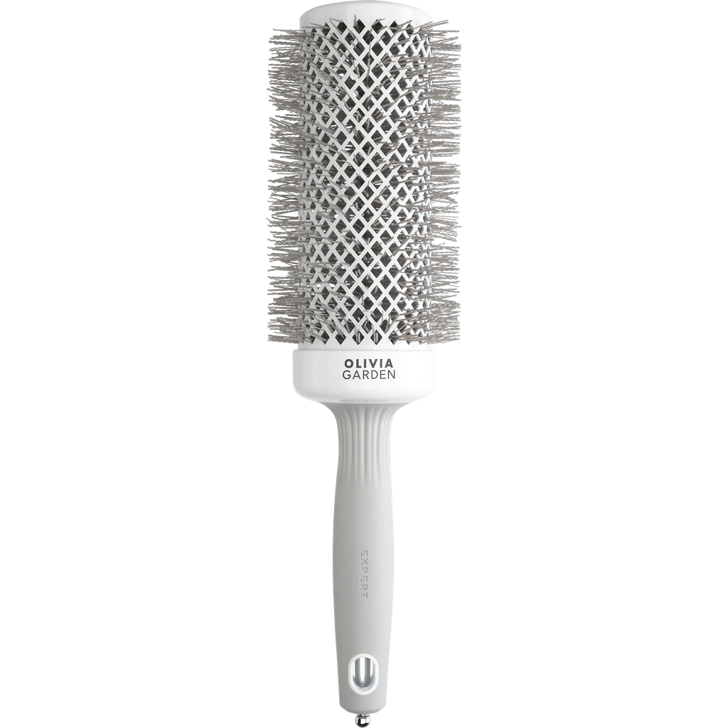 [ID2027] Olivia Garden Expert Blowout Speed Wavy Bristles White&Grey 55XL
