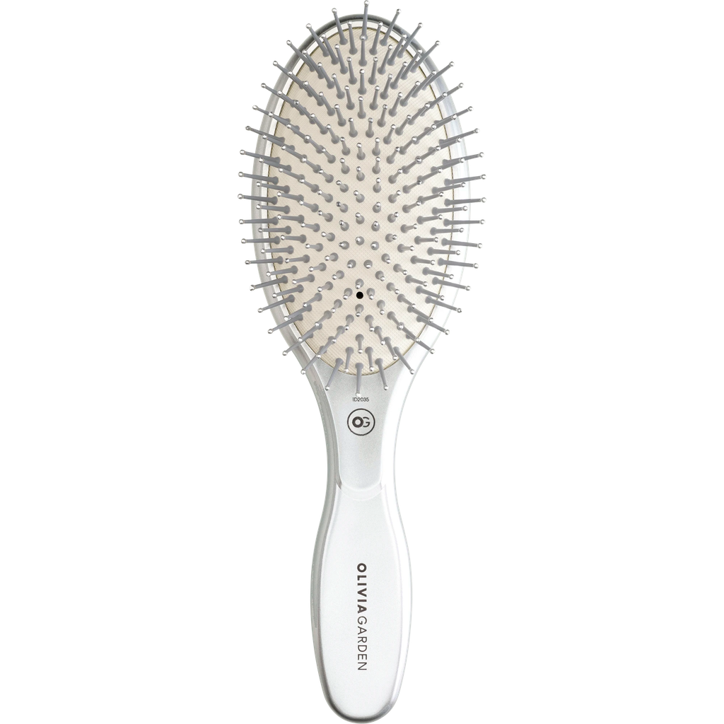 OLIVIA GARDEN EXPERT CARE OVAL Nylon Bristles Silver