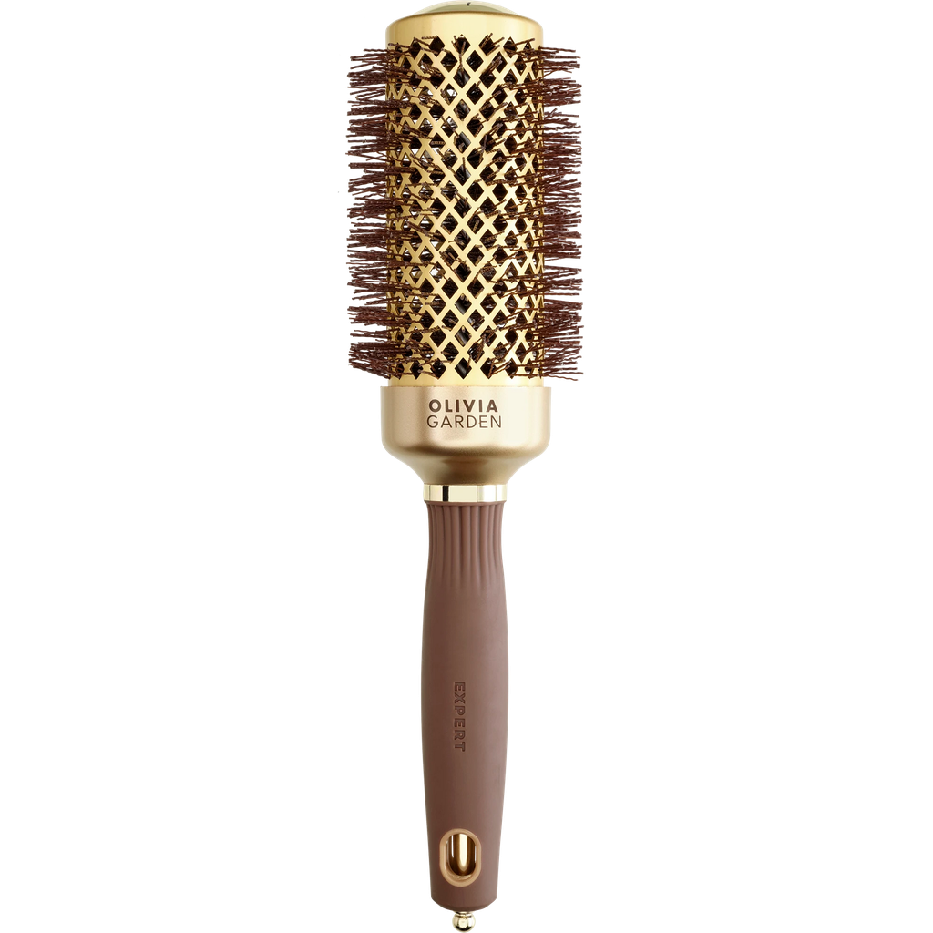 Olivia Garden Expert Blowout Shine Wavy Bristle Gold&Brown 45