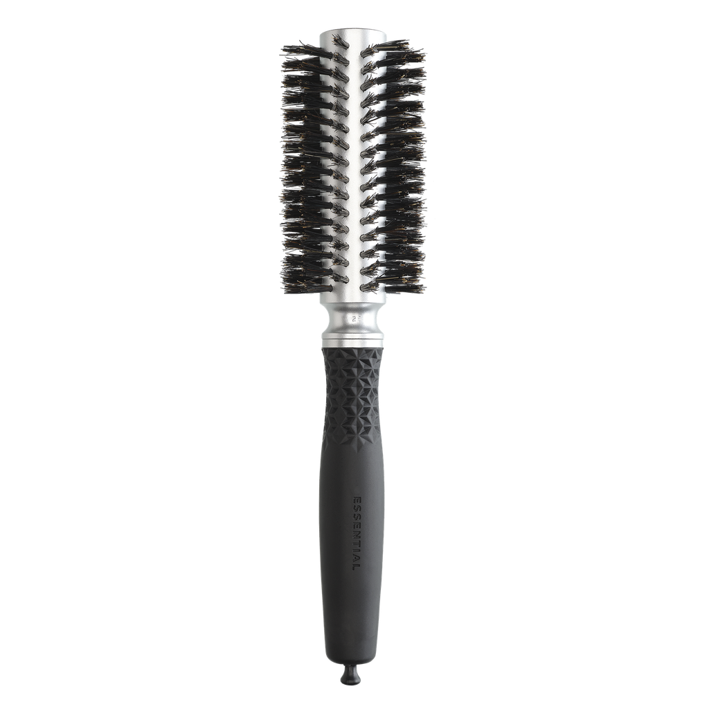 [ID2111] Olivia Garden Essential Blowout Soft Boar Bristles Silver 25