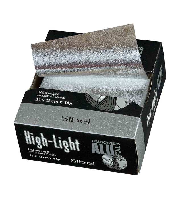 SIBEL Alufolie Voorgesneden 14MU 27cmx12cm 300st