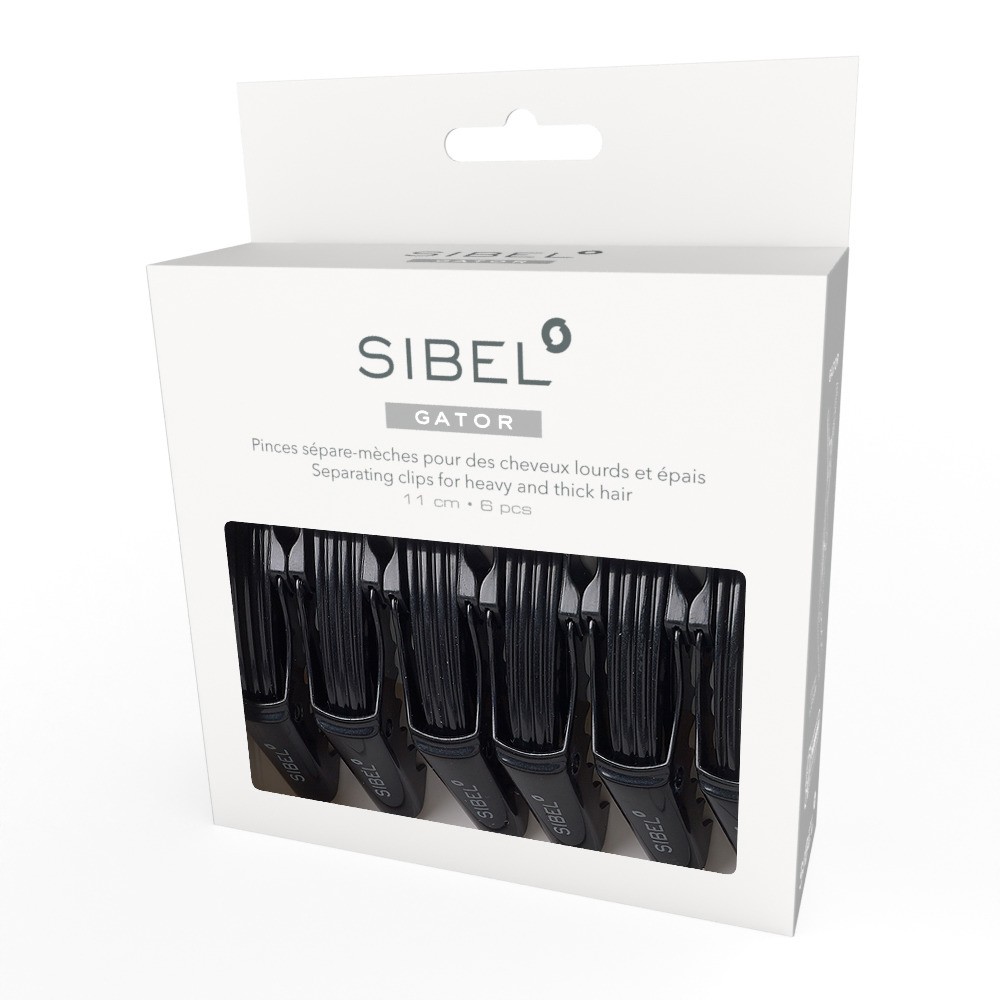 [P001094] SIBEL scheidingsklemmen Zwart XL 6st