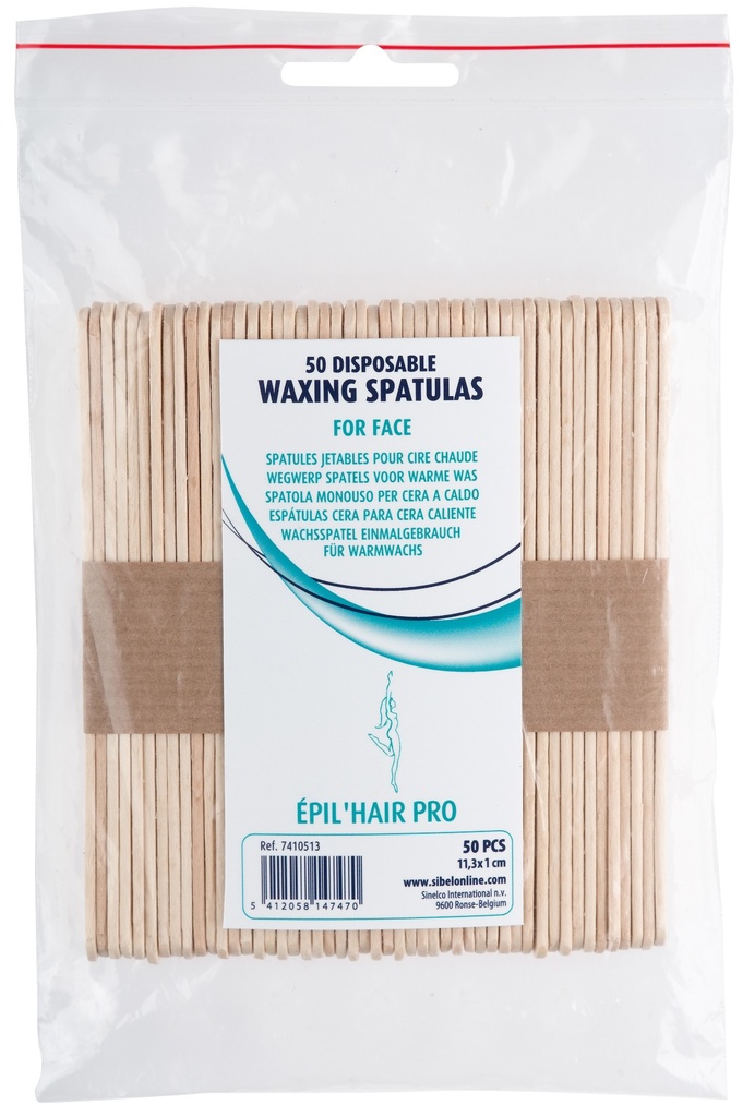 [P001304] Sachet de 50 spatules jetables en bois