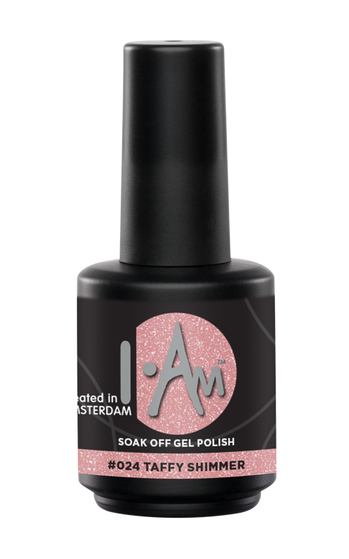 [1212177048] I.AM Soak Off Gel Polish #024 Taffy Shimmer 15ml