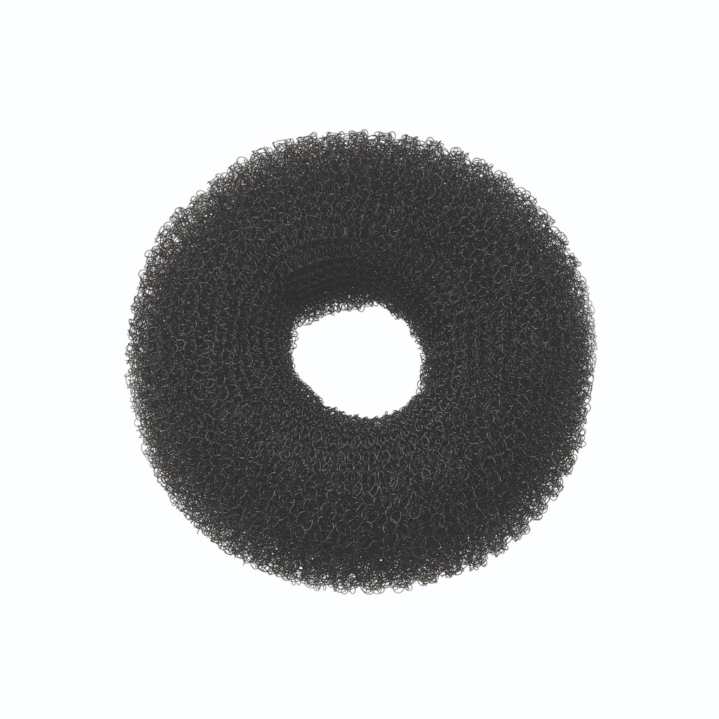 [S9503015] SIBEL Boudin à chignon Nylon Noir 9cm