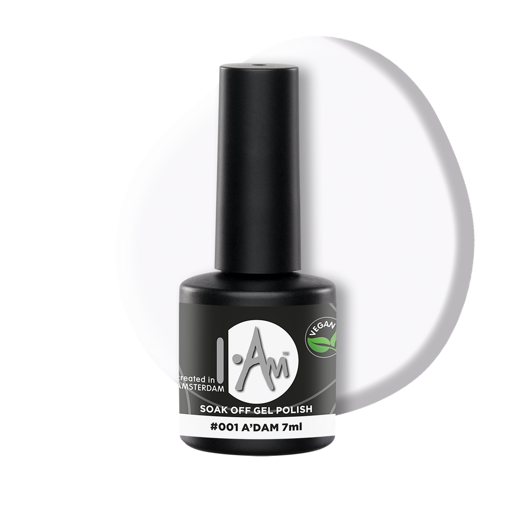 [1212177001] I.AM Soak Off Gel Polish #001 A'dam 7ml