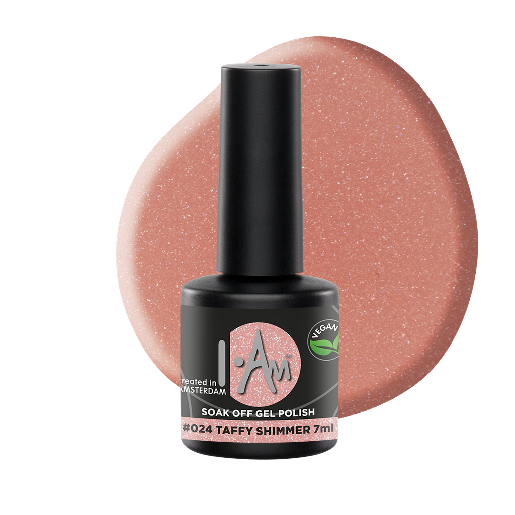 [1212177047] I.AM Soak Off Gel Polish #024 Taffy Shimmer 7ml