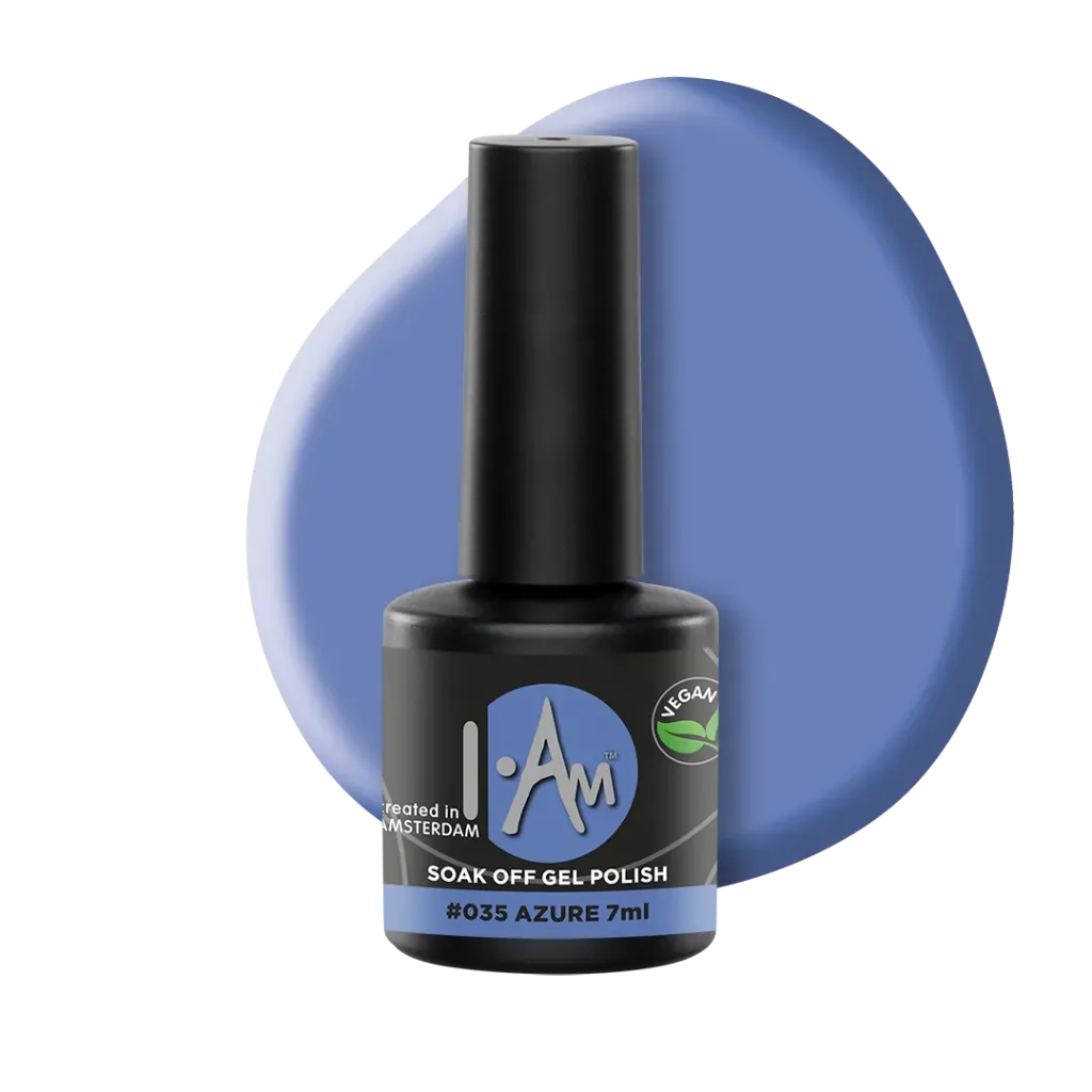 [1212177069] I.AM Soak Off Gel Polish #035 Azure 7ml