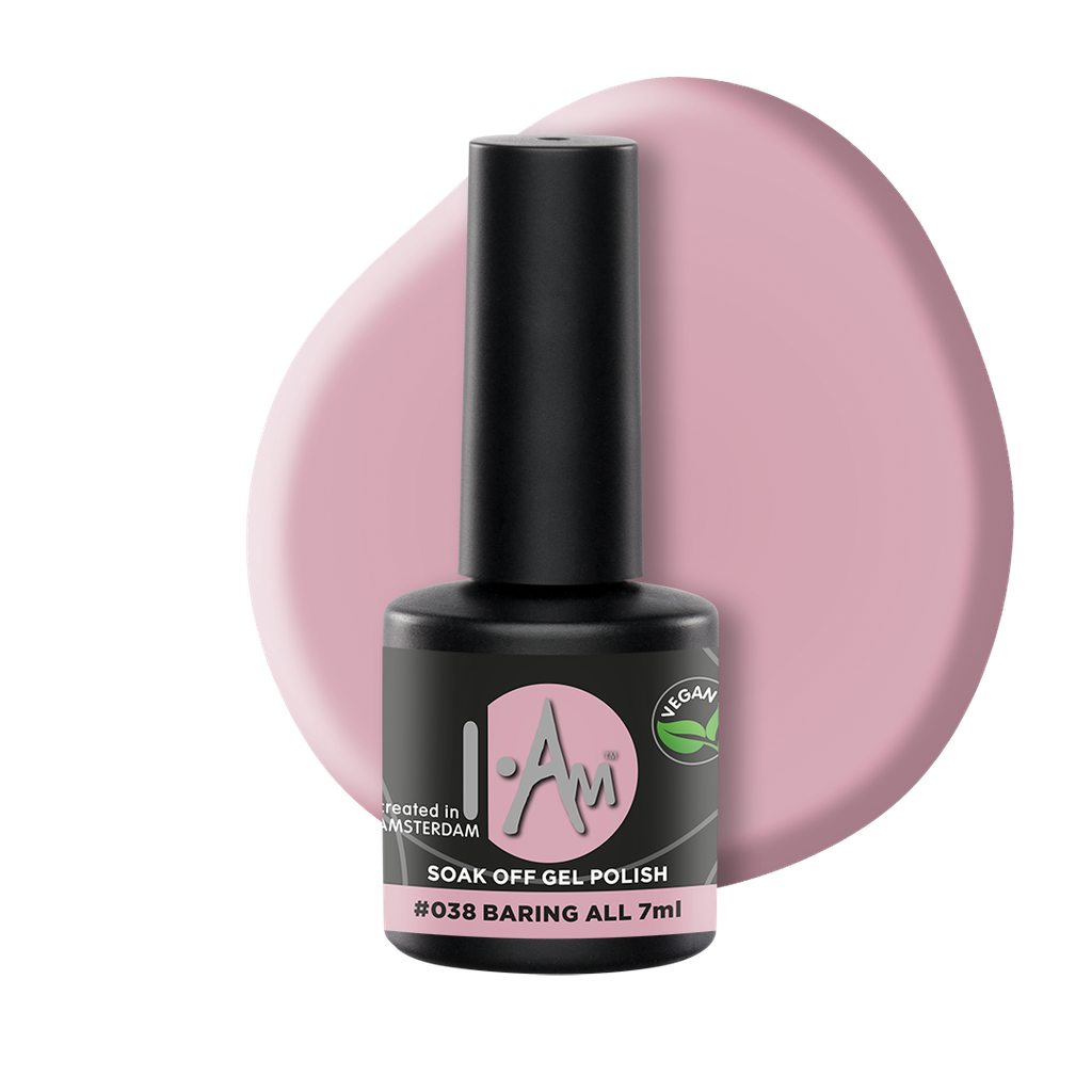 [1212177075] I.AM Soak Off Gel Polish #038 Baring All 7ml