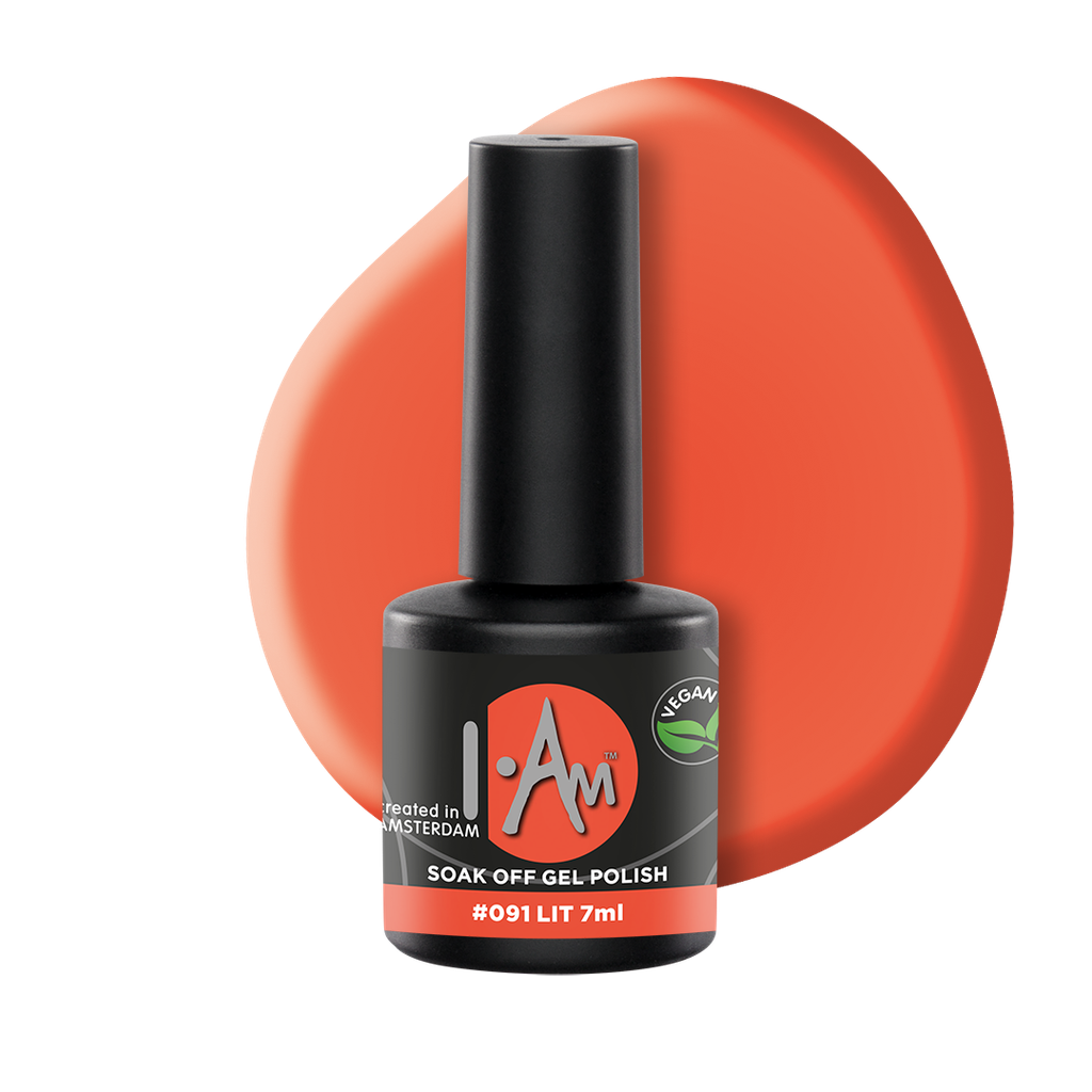 [1212177181] I.AM Soak Off Gel Polish #091 Lit 7ml