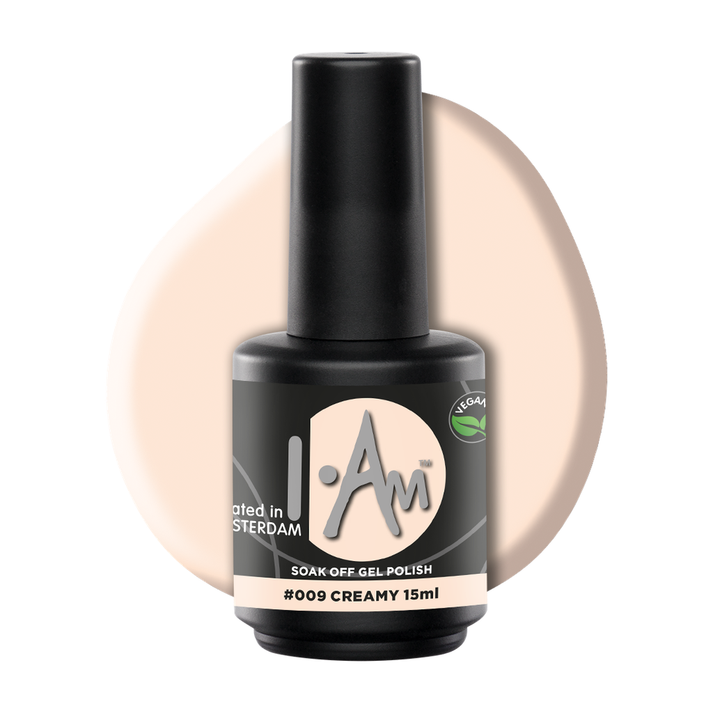 [1212177018] I.AM Soak Off Gel Polish #009 Creamy 15ml