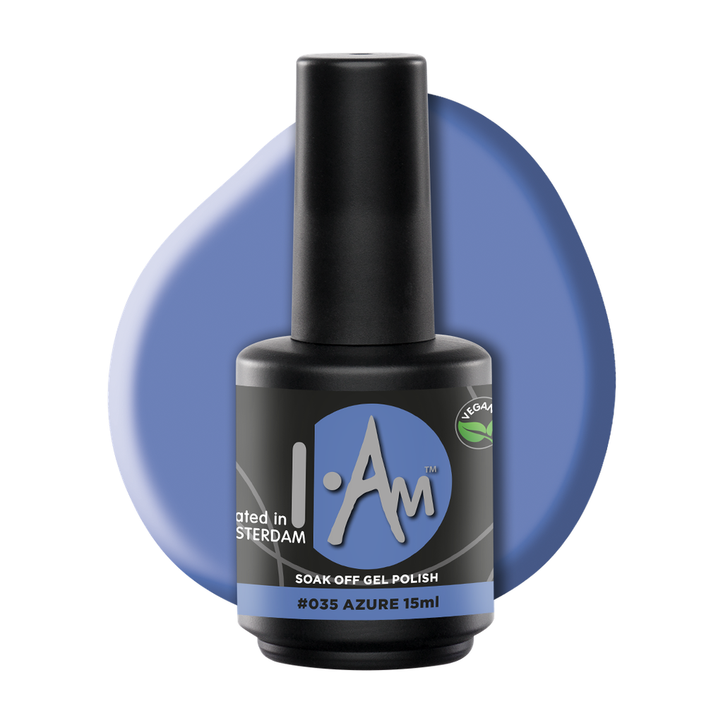 [1212177070] I.AM Soak Off Gel Polish #035 Azure 15ml