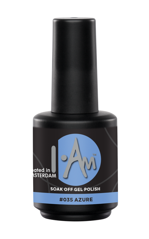 [1212177070] I.AM Soak Off Gel Polish #035 Azure 15ml