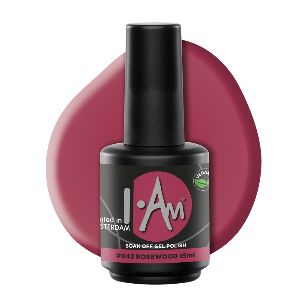 [1212177084] I.AM Soak Off Gel Polish #042 Rosewood 15ml