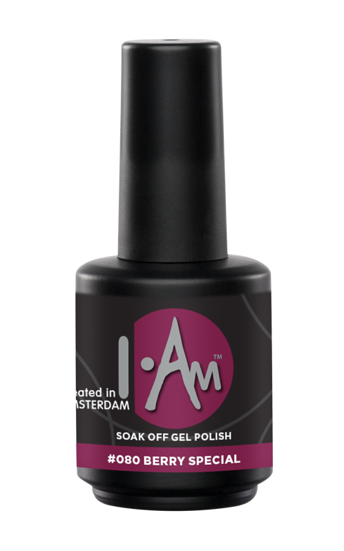 [1212177160] I.AM Soak Off Gel Polish #080 Berry Special 15ml