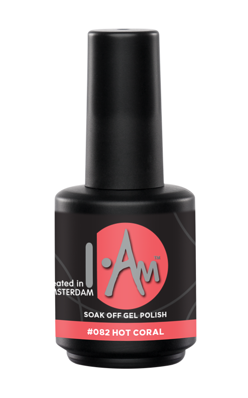 [1212177164] I.AM Soak Off Gel Polish #082 Hot Coral 15ml