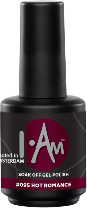 [1212177190] I.AM Soak Off Gel Polish #095 Hot Romance 15ml