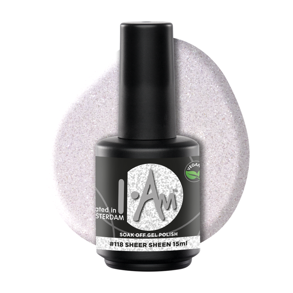 I.AM Soak Off Gel Polish #118 Sheer Sheen 15ml