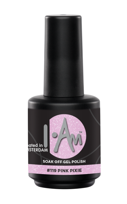 [1212177238] I.AM Soak Off Gel Polish #119 Pink Pixie 15ml
