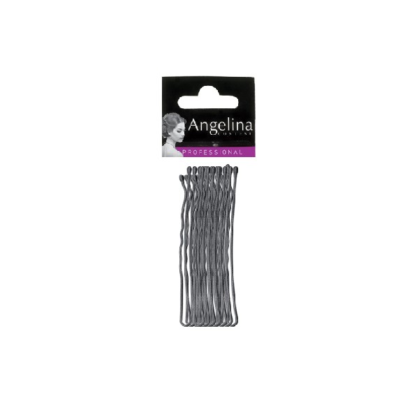 [764053] Épingle à cheveux ondulée Kifix 9 pcs (Zwart, 50mm)