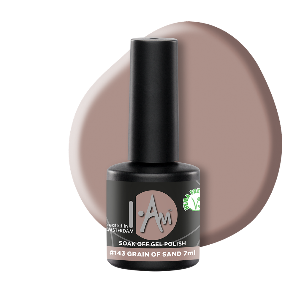 [1212177285] I.AM Soak Off Gel Polish #143 Grain of Sand 7ml