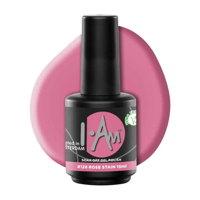 I.AM Soak Off Gel Polish #128 Rose Stain 15ml