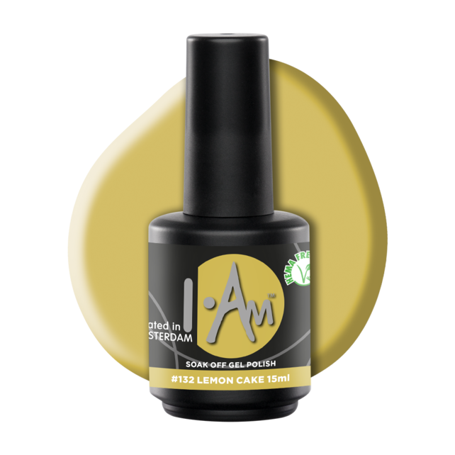 [1212177264] I.AM Soak Off Gel Polish #132 Lemon Cake 15ml