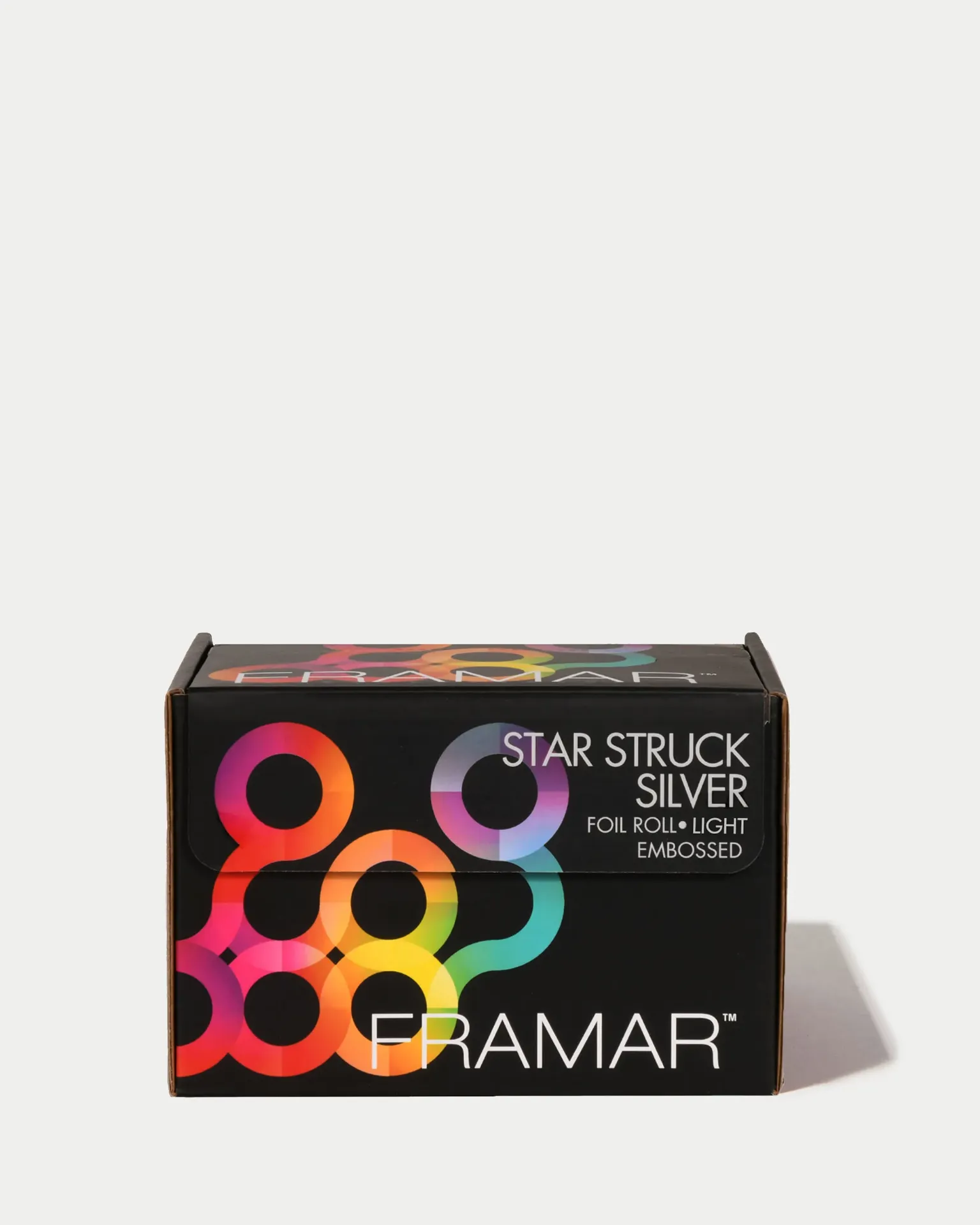 [12017] Framar Medium Foil Embossed Rol Star Struck Silver 97m