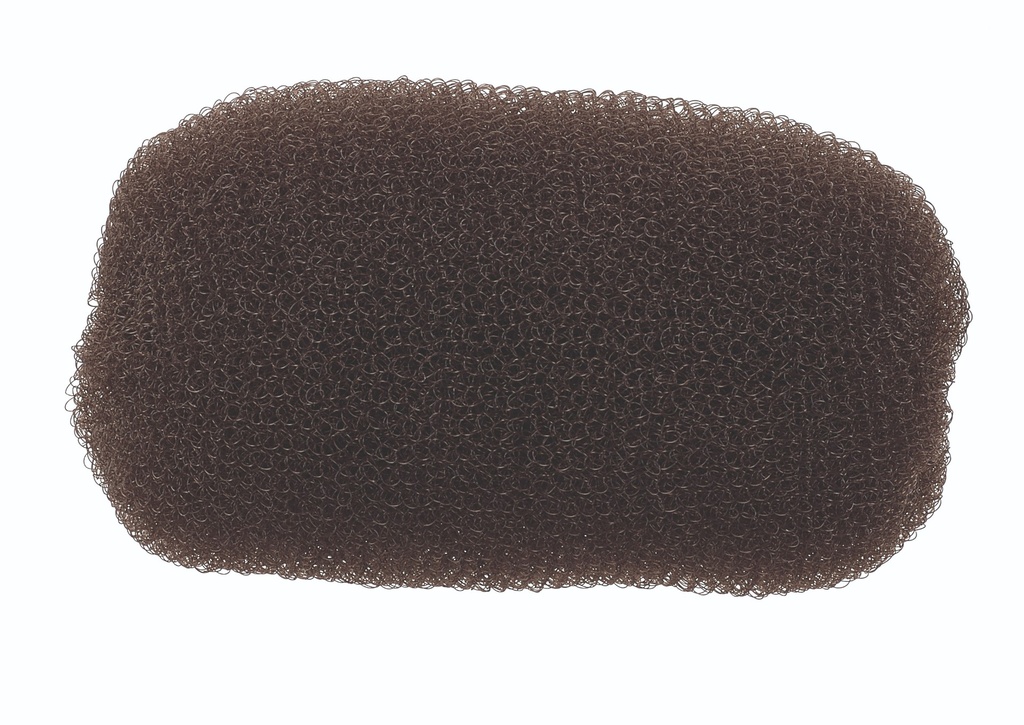 [P001346] SIBEL Donut à chignon Updo Nylon Brun 13cm