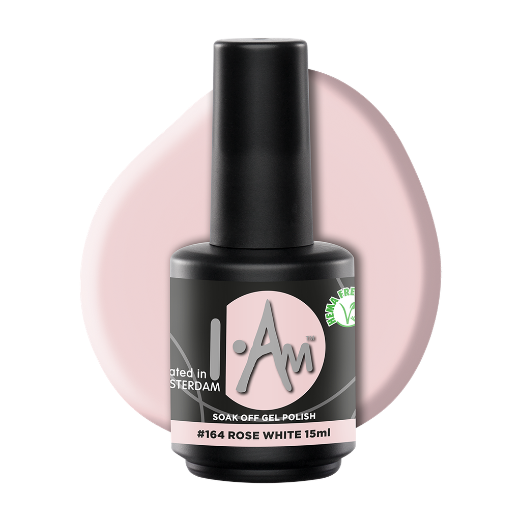 I.Am Soak Off Gel Polish #164 Rose White 15ml