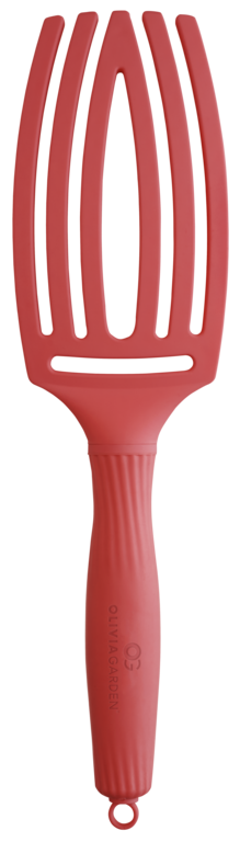 Olivia Garden Fingerbrush Care Iconic Boar&Nylon Red Confidence