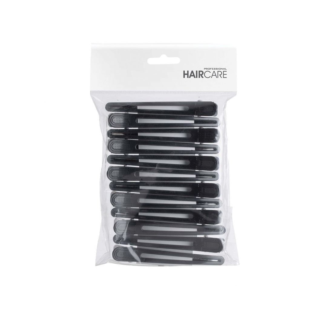[99370322] Pinces à cheveux Aluminium/Plastique 12pcs 10cm