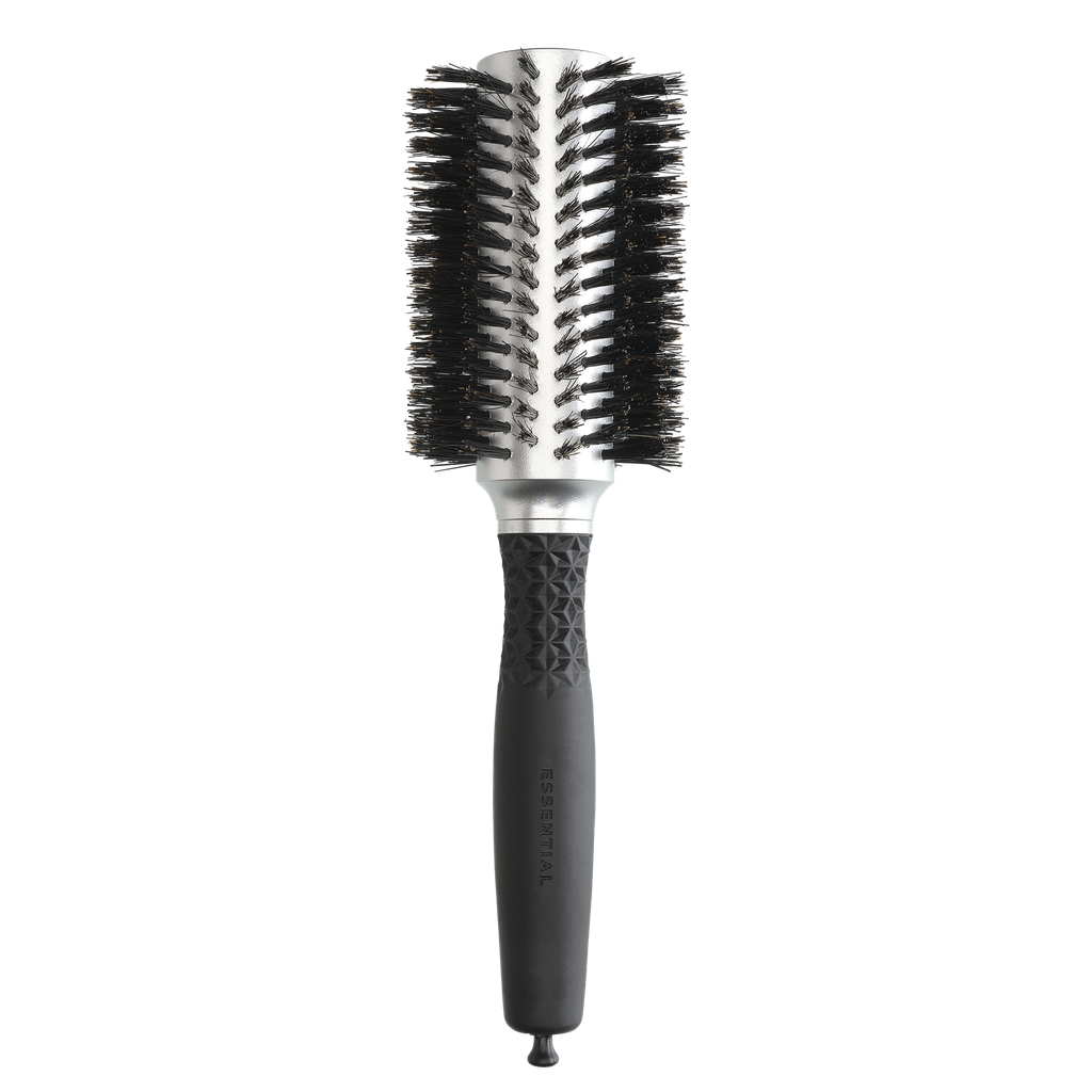 [ID2112] Olivia Garden Essential Blowout Soft Boar Bristles Silver 35