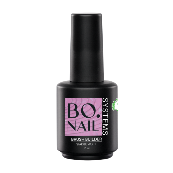 BO.NAIL Brush Builder Sparkle Violet (15 ml)