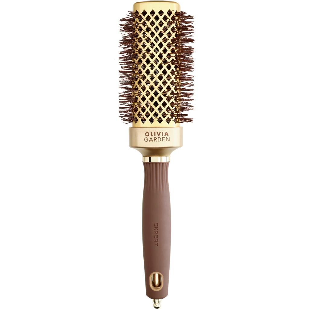 [ID2059] Olivia Garden EXPERT BLOWOUT STRAIGHT Wavy Bristle Gold&Brown 40